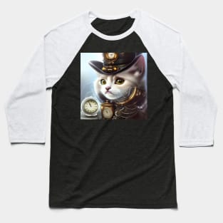 Cute little steampunk kitten Baseball T-Shirt